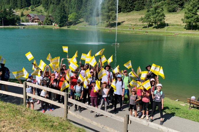 jeunes, châtel, france, colonie de vacances