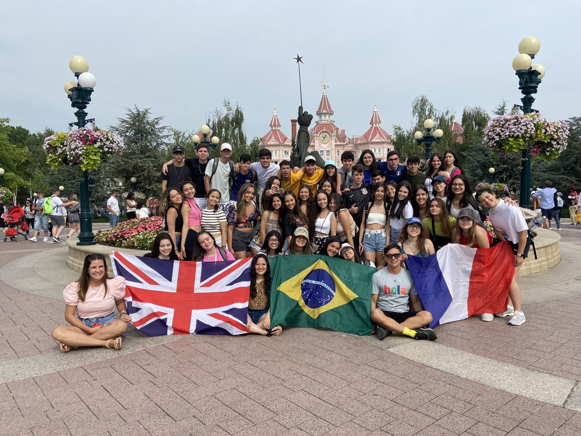 Language stay students discovering Disneyland Paris
