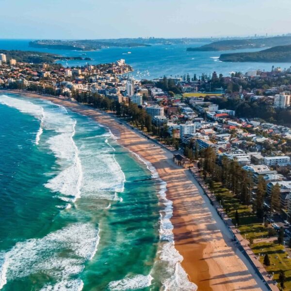 Manly Beach vue aérienne