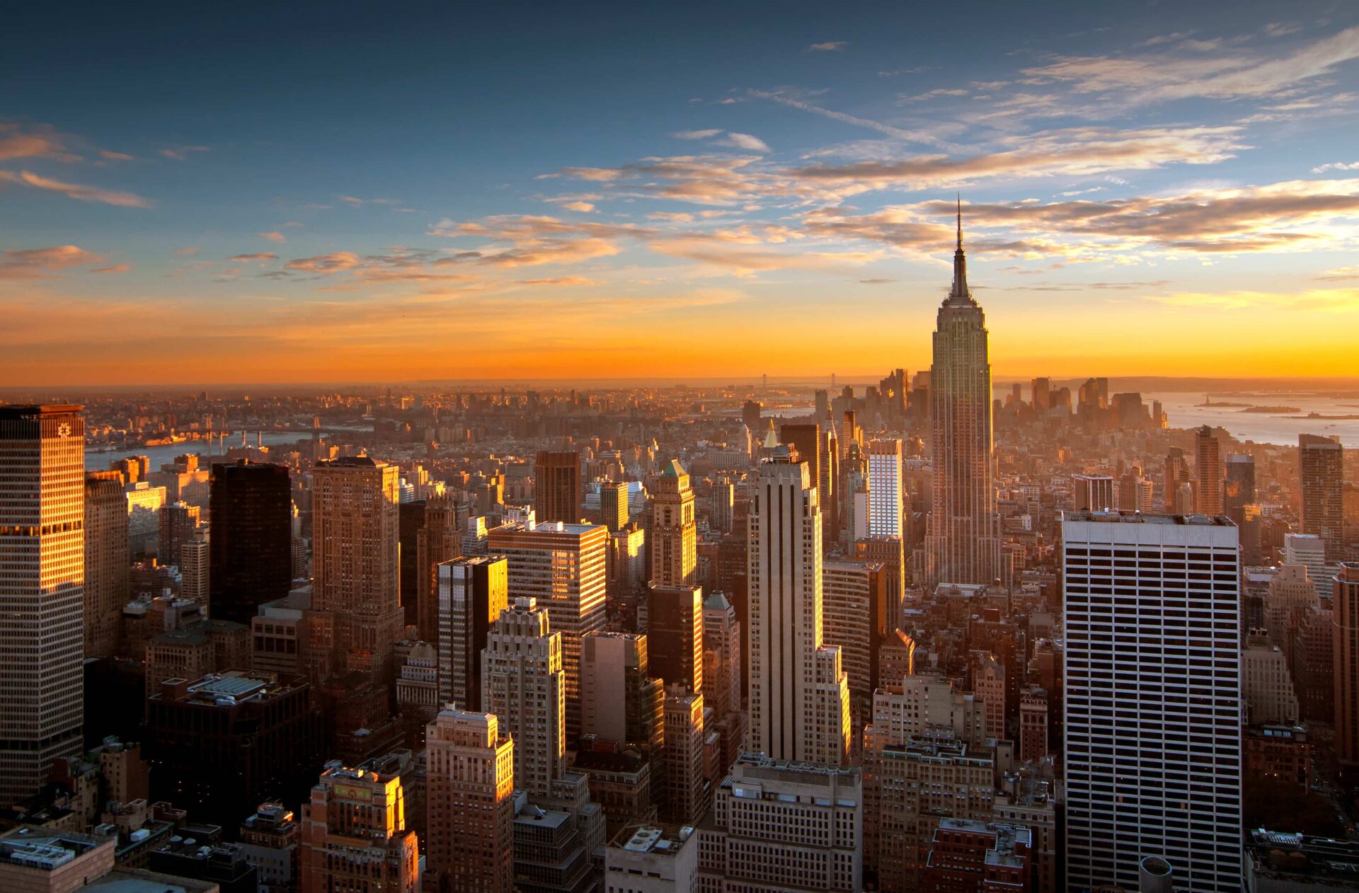 Skyline de Manhattan pendant un séjour linguistique à New York